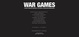 poster for “War Games” Exhibition