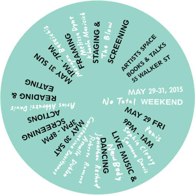poster for No Total “No Total Weekend”