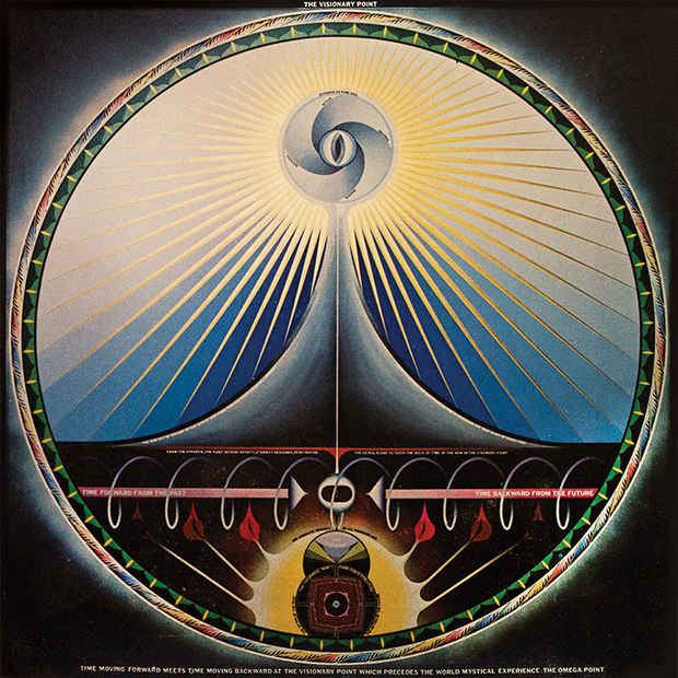 poster for Paul Laffoley “The Force Structure of the Mystical Experience”