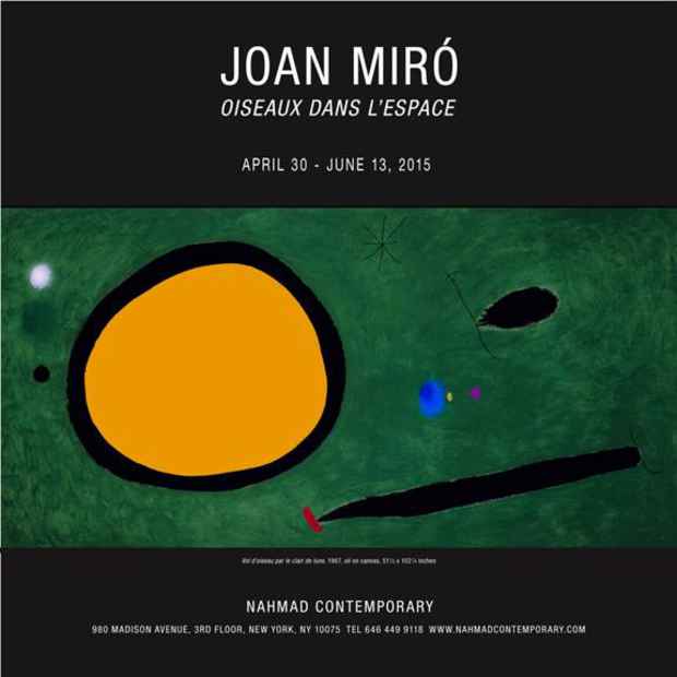 poster for Joan Miró “Oiseaux dans L’Espace”