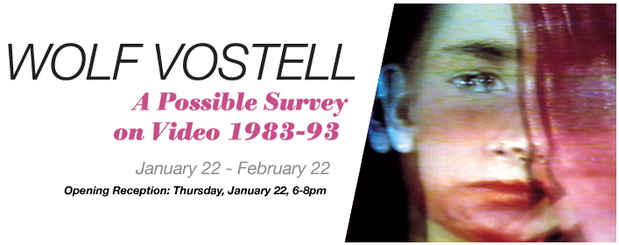 poster for “Wolf Vostell: A Possible survey on Video (1983-1993)” Exhibition