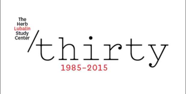 poster for “Thirty 1985-2015” Exhibition