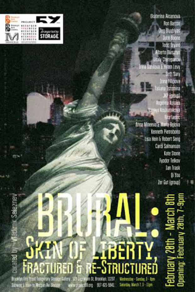 poster for “BRURAL: Skin of Liberty, Fractured & re-Structured” Exhibition