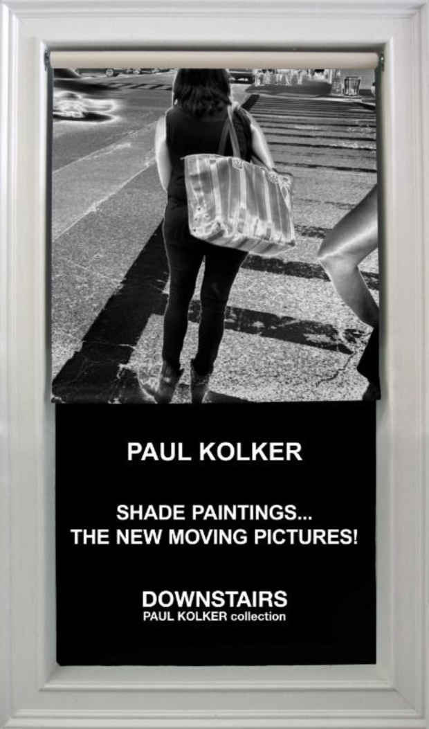 poster for Paul Kolker “Shade Paintings…The New Moving Pictures!”
