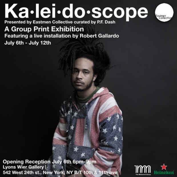 poster for “Eastmen Collective Presents Kaleidoscope” Exhibit