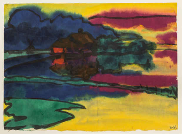 poster for “Emil Nolde and Die Brücke” Exhibition