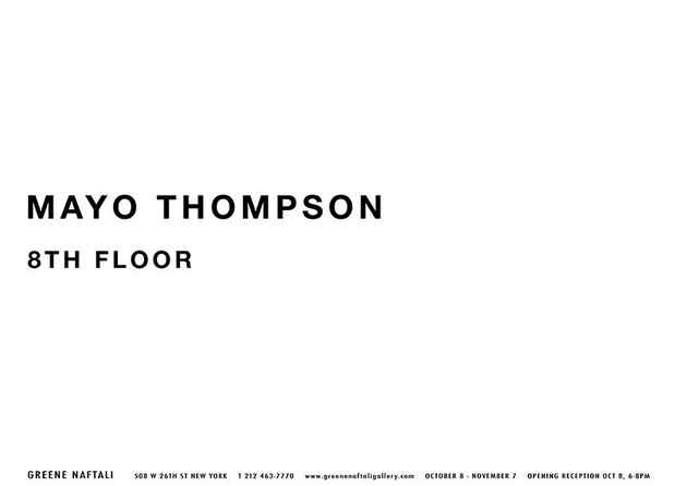 poster for Mayo Thompson Exhibition