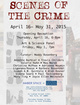poster for “Scenes of the Crime” Exhibition