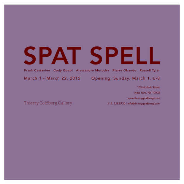 poster for “Spat Spell” Exhibition