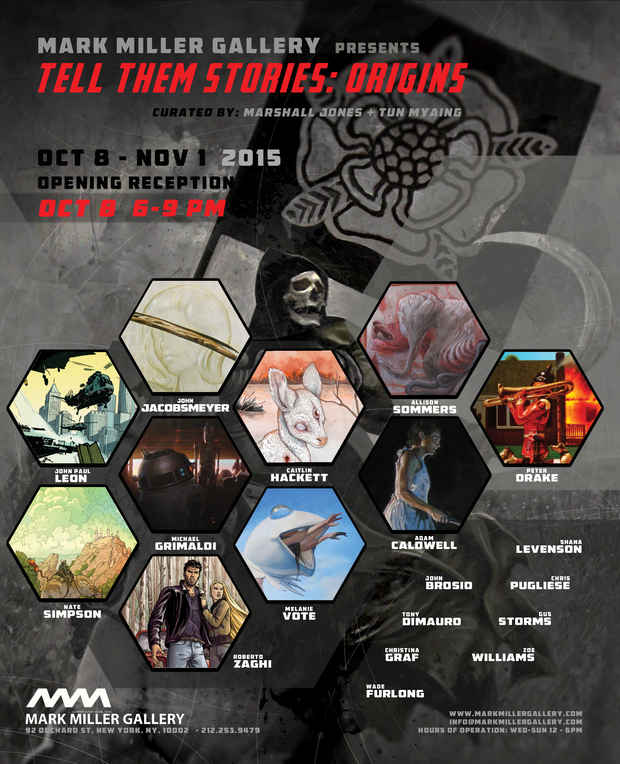 poster for “Tell Them Stories: Origins” Exhibition