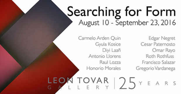 poster for “Searching for Form” Exhibition
