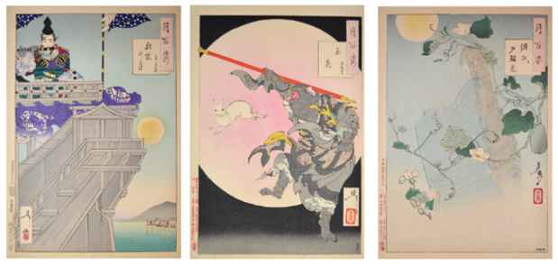 poster for “Yoshitoshi’s 100 Views of the Moon” Exhibition