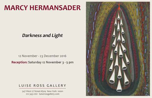 poster for Marcy Hermansader “Darkness and Light”