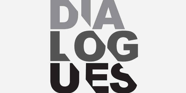 poster for “Dialogues: an exhibit of visual conversations” Exhibition