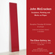 poster for John McCracken Exhibition