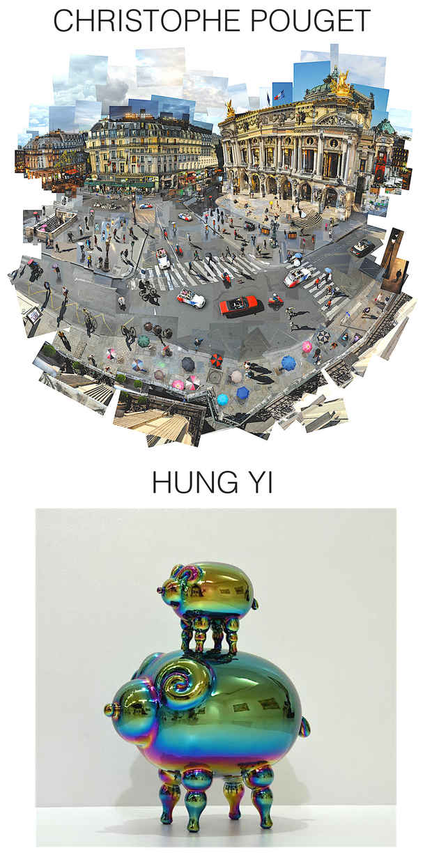 poster for Hung Yi and Christophe Pouget “Crossroads of the World”