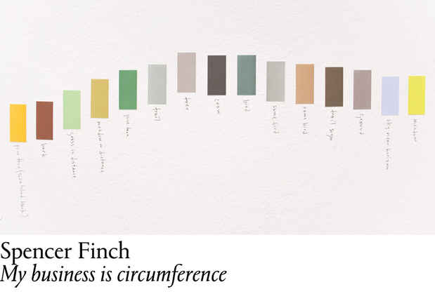poster for Spencer Finch “My business is circumference”