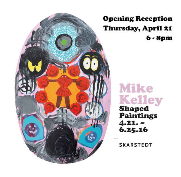 poster for Mike Kelley “Shaped Paintings”