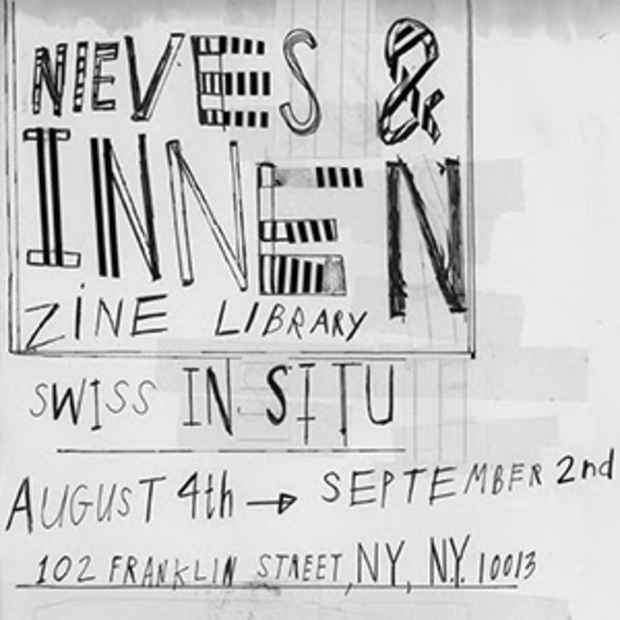 poster for “Swiss In situ | Nieves and Innen Zine Library” Exhibition
