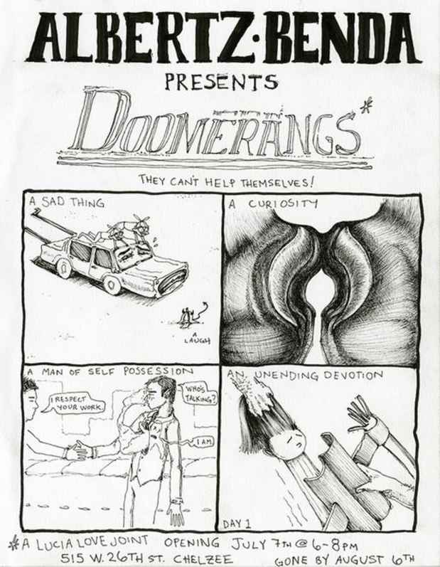 poster for Lucia Love “Doomerangs”