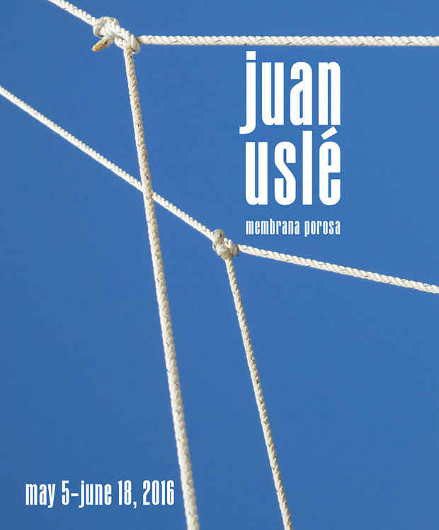 poster for Juan Uslé “Membrana Porosa”