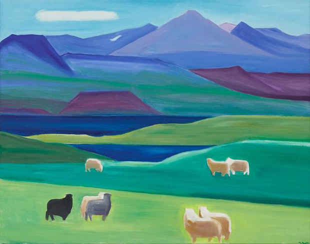 poster for Louisa Matthíasdóttir “Icelandic Landscapes”