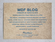 poster for “MDF Blog” Exhibition