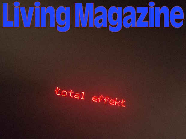 poster for Total Effekt “Living Magazine”