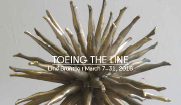 poster for Line Bruntse “Toeing the Line” 