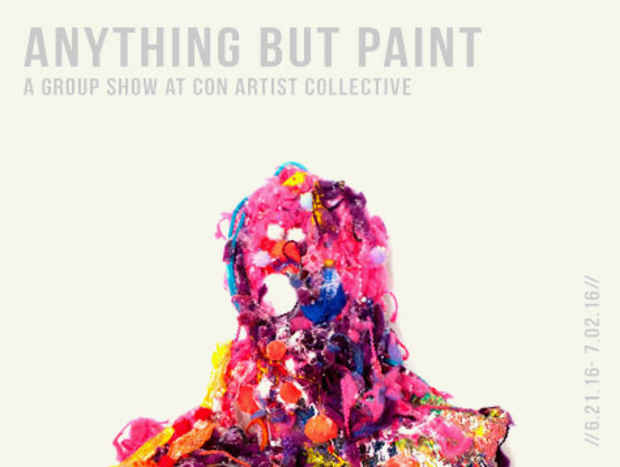 poster for “Anything But Paint” Exhibition