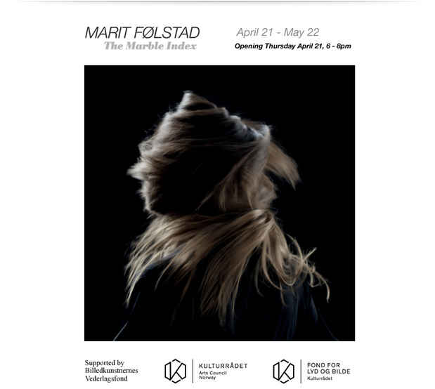 poster for Marit Følstad “The Marble Index”