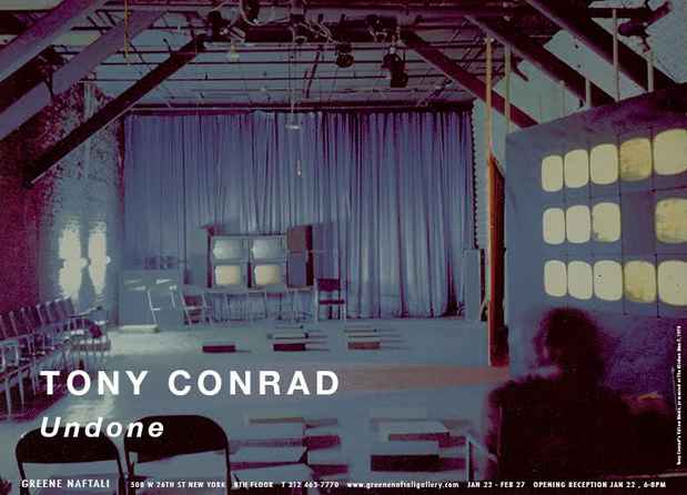 poster for Tony Conrad “Undone”