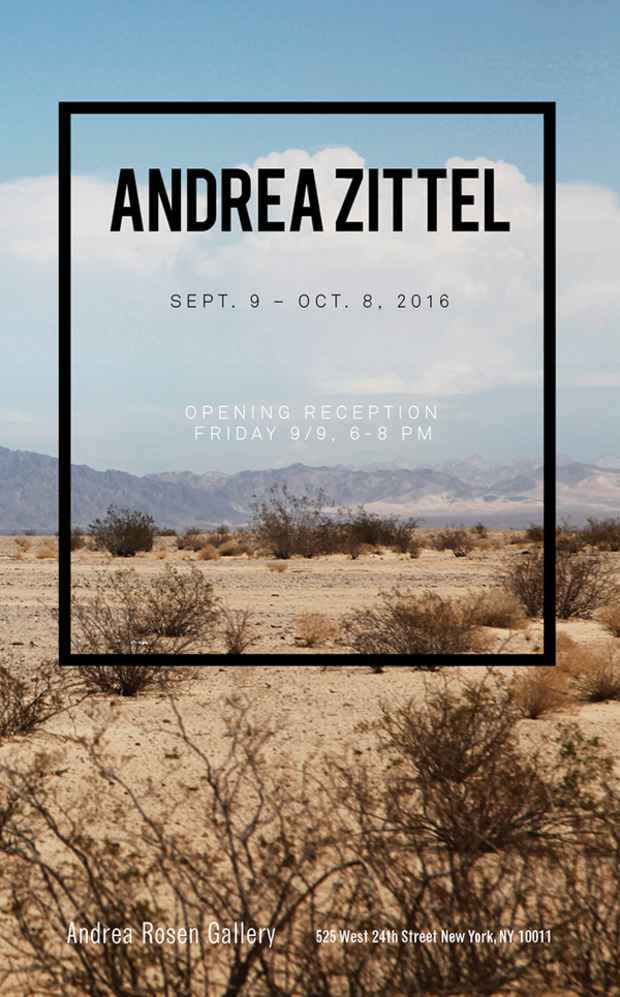 poster for Andrea Zittel Exhibition
