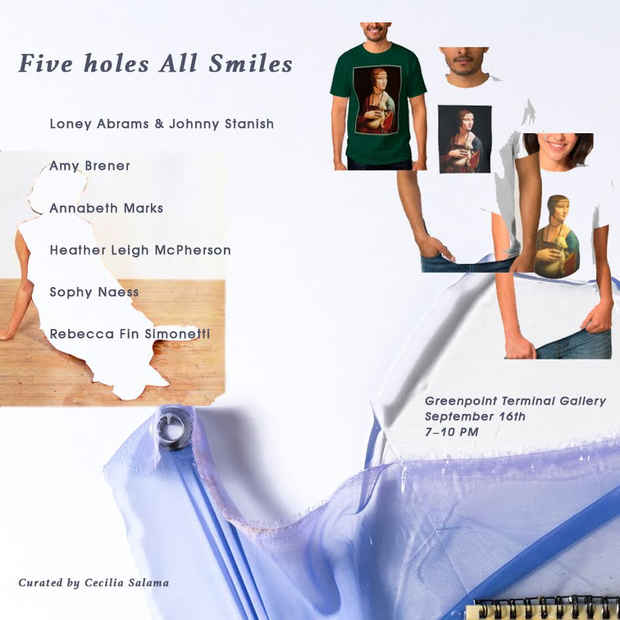 poster for “Five Holes All Smiles” Exhibition