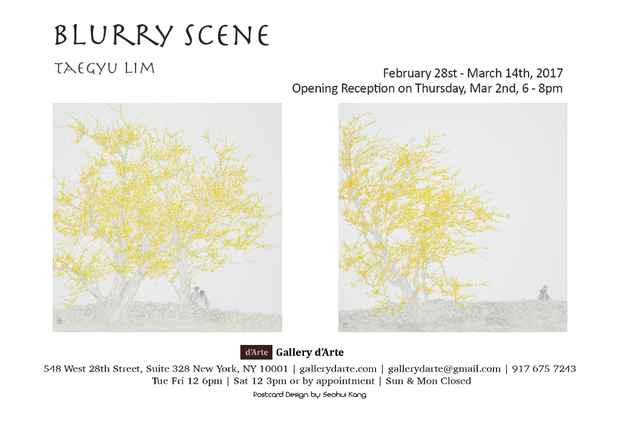 poster for Taegyu Lim “Blurry Scene” 