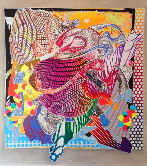 poster for Frank Stella “Imaginary Places”