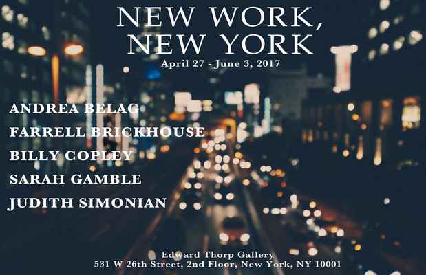 poster for “New Work New York” Exhibition