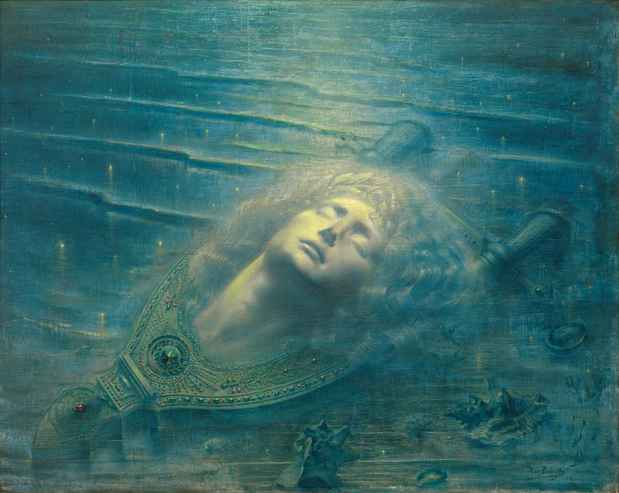 poster for “Mystical Symbolism: The Salon de la Rose+Croix in Paris, 1892–1897” Exhibition