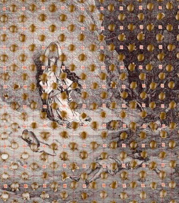 poster for Meg Hitchcock “10,000 Mantras”