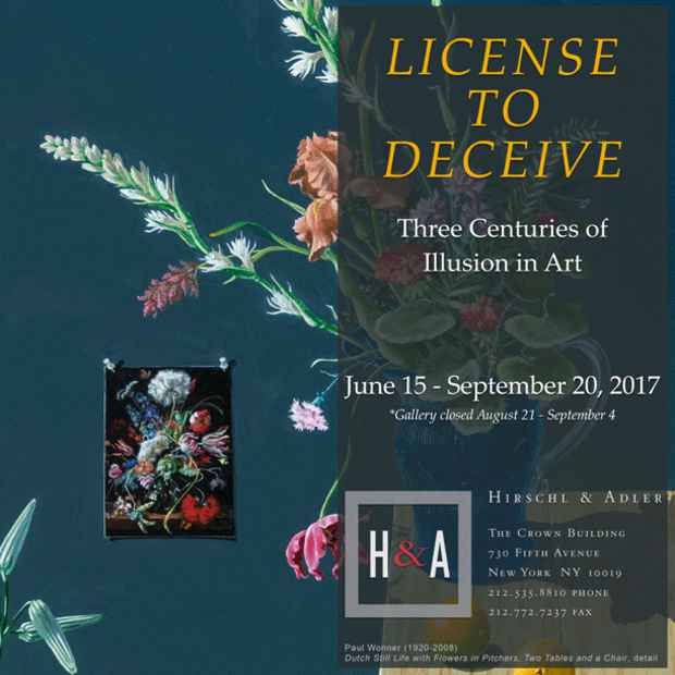 poster for “License to Deceive” Exhibition