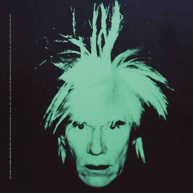 poster for Andy Warhol “Self Portraits (Fright Wigs)”