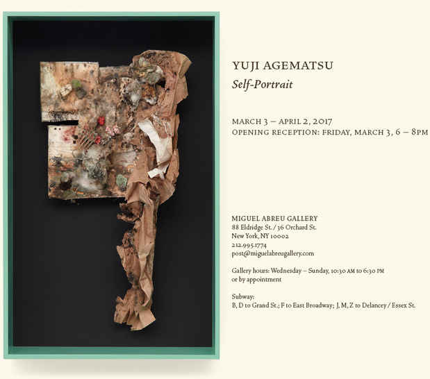 poster for Yuji Agematsu “Self-Portrait”