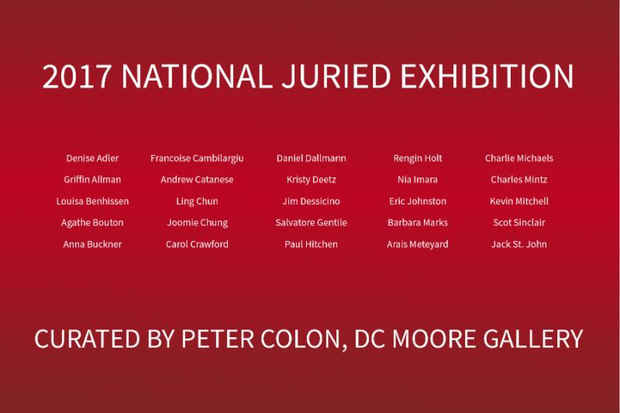 poster for “2017 National Juried Exhibition”