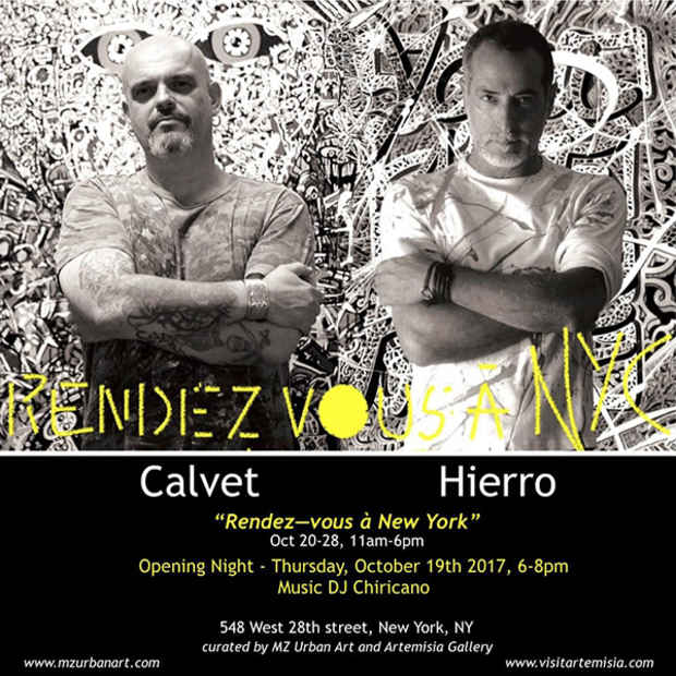 poster for Jean Marc Calvet and Jean-Antoine Hierro “Rendez-vous à New York”