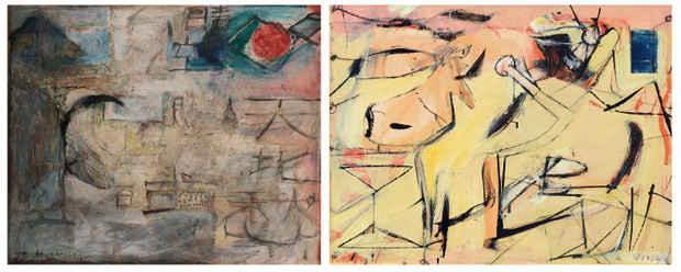 poster for Willem de Kooning and Zao Wou-Ki Exhibition