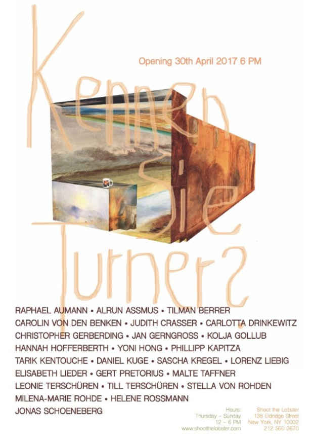 poster for “Kennen Sie Turner?” Exhibition