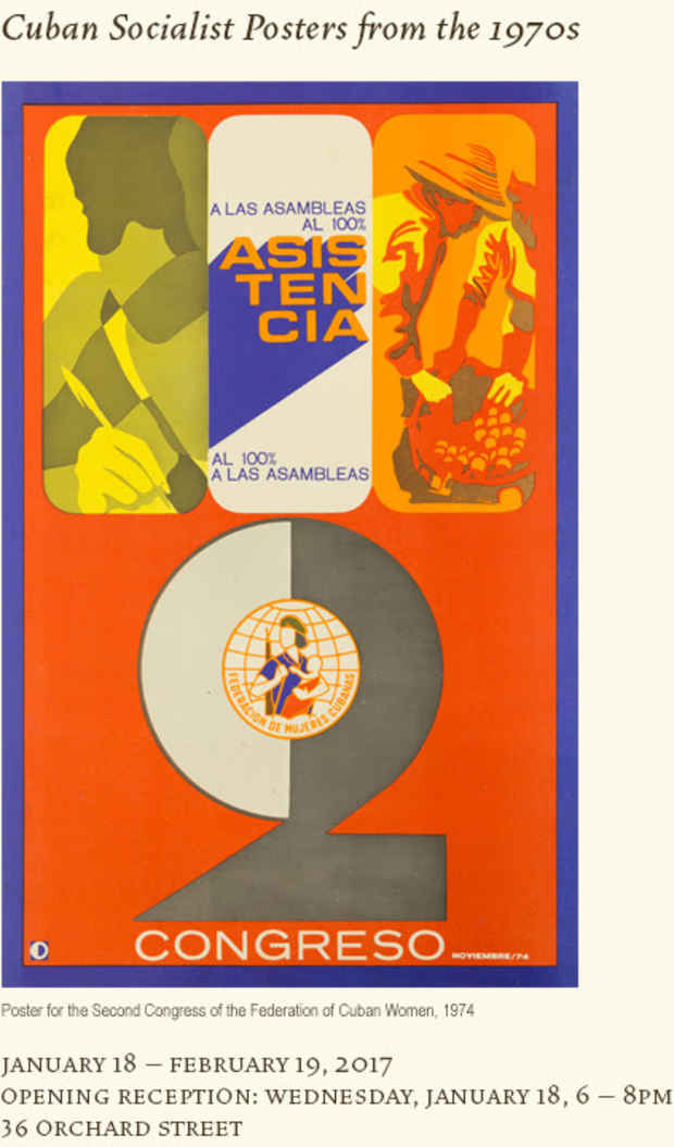 poster for “Cuban Socialist Posters from the 1970s” Exhibition