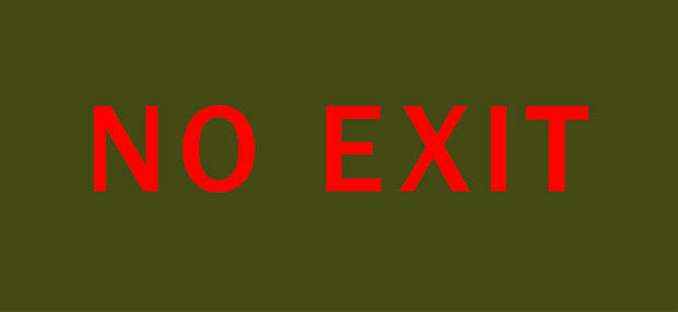 poster for “NO EXIT” Exhibition