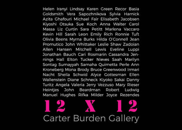 poster for “12 x12” Exhibition and Anna H. Walter “On The Wall” 