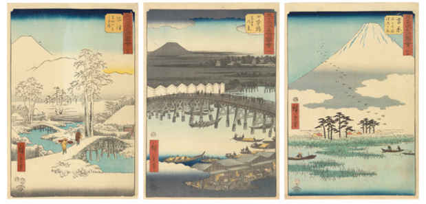 poster for Hiroshige “53 Stations of the Tokaido (1855)”